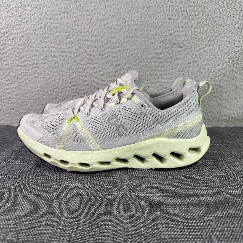 On Running Cloudsurfer Womens Size‎ 9 Grey Lime CloudTec Phase Sneakers